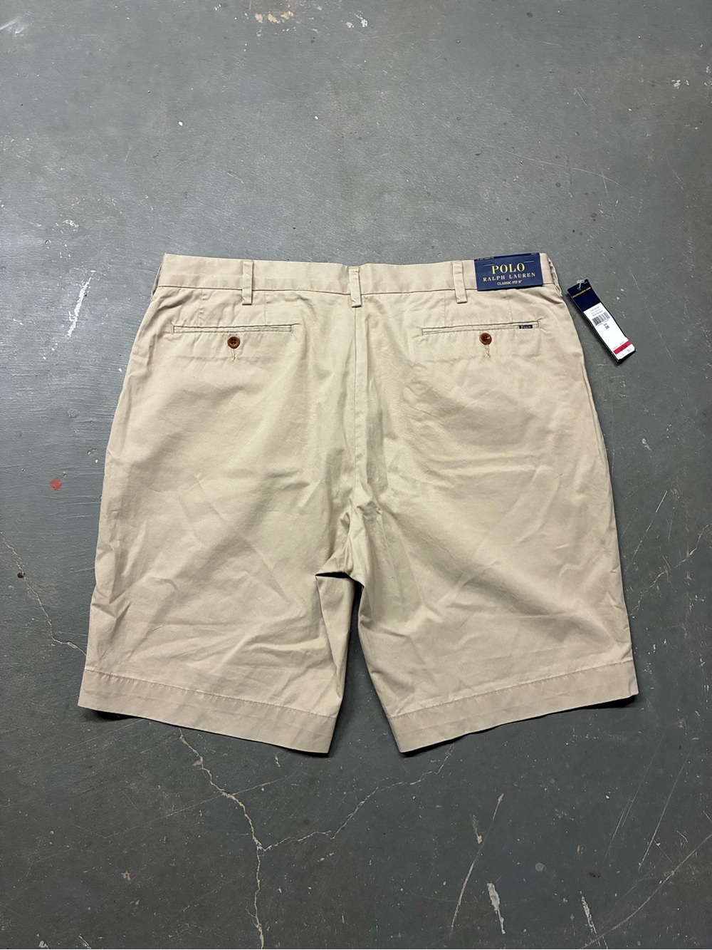 NWT Polo Ralph Lauren Men’s 36 classic fit 9-inch khaki chino shorts
